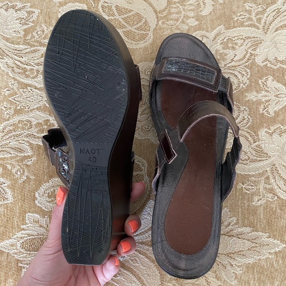 Naot Wedge Sandals - Picture 2 of 4
